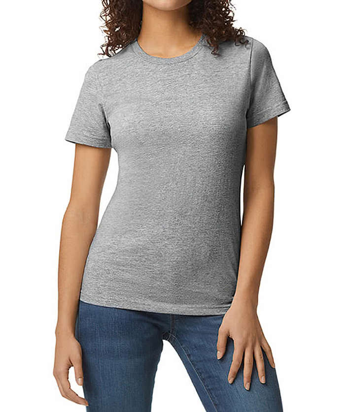 Gildan Women's Midweight Softstyle Jersey T-shirt - Violet 3 Gildan Women's Midweight Softstyle Jersey T-shirt - Violet