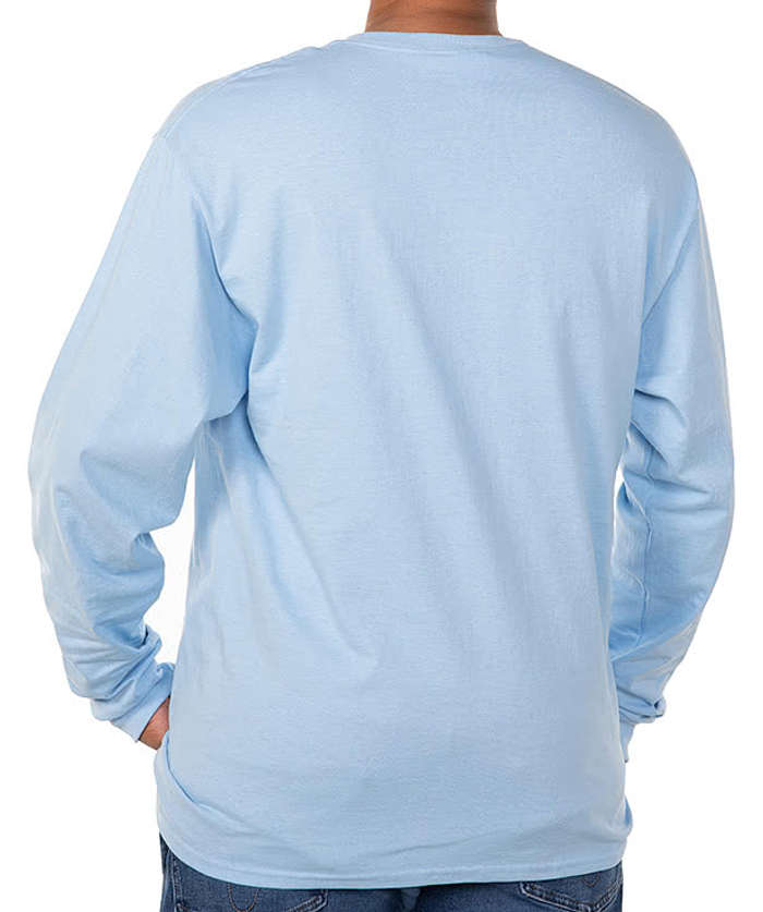 Hanes Authentic Long Sleeve T-shirt - Deep Royal 4 Hanes Authentic Long Sleeve T-shirt - Deep Royal