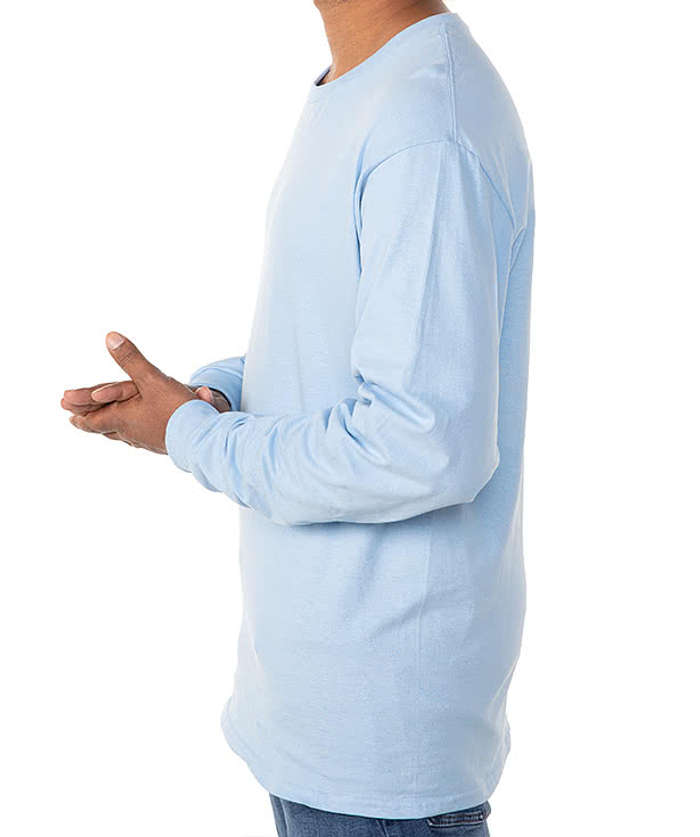 Hanes Authentic Long Sleeve T-shirt - Deep Royal 6 Hanes Authentic Long Sleeve T-shirt - Deep Royal