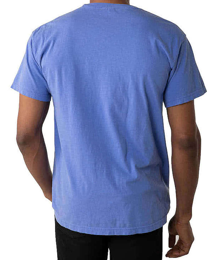 Comfort Colors 100% Cotton Pocket T-shirt - Embroidered - Denim