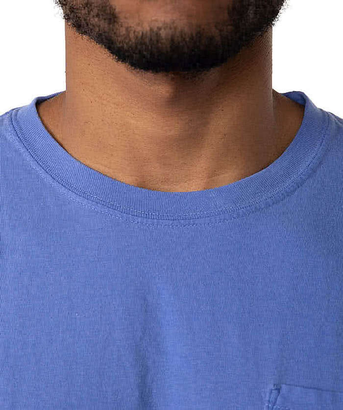 Comfort Colors 100% Cotton Pocket T-shirt - Embroidered - Denim