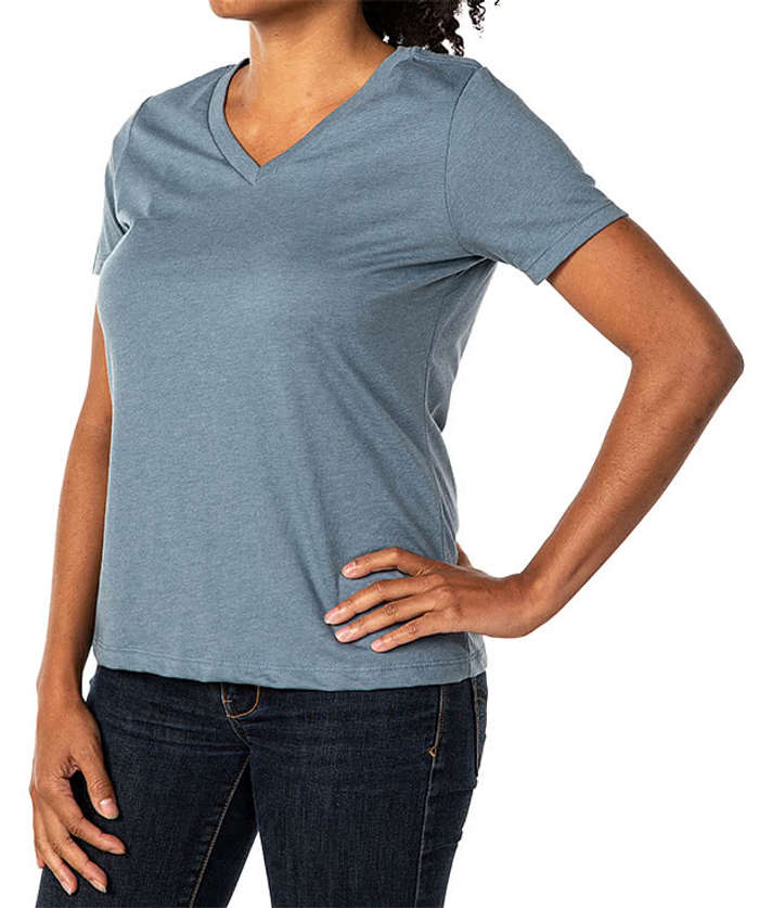 Bella + Canvas Women's Jersey V-Neck T-shirt - Team Purple 3 Bella + Canvas Women's Jersey V-Neck T-shirt - Team Purple