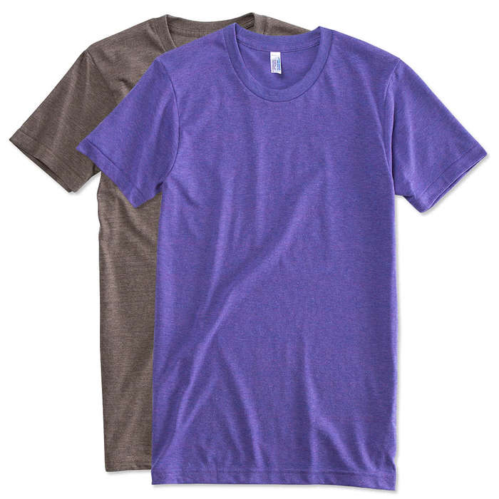 American Apparel Tri-Blend Crewneck Track T-shirt - Tri-Olive