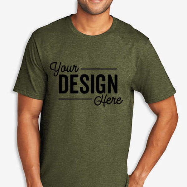 Port & Company Core Tri-Blend T-shirt - Military Green Heather