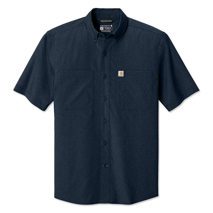Carhartt Force Sun Defender Short Sleeve Work Shirt - Embroidered - Steel 3 Carhartt Force Sun Defender Short Sleeve Work Shirt - Embroidered - Steel