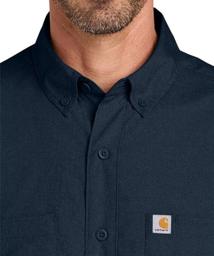 Carhartt Force Sun Defender Short Sleeve Work Shirt - Embroidered - Steel 7 Carhartt Force Sun Defender Short Sleeve Work Shirt - Embroidered - Steel