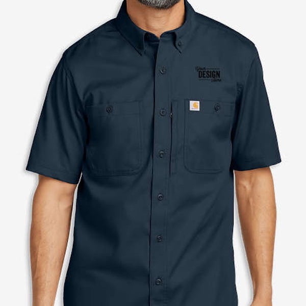 Carhartt Rugged Professional Series Short Sleeve Work Shirt - Navy