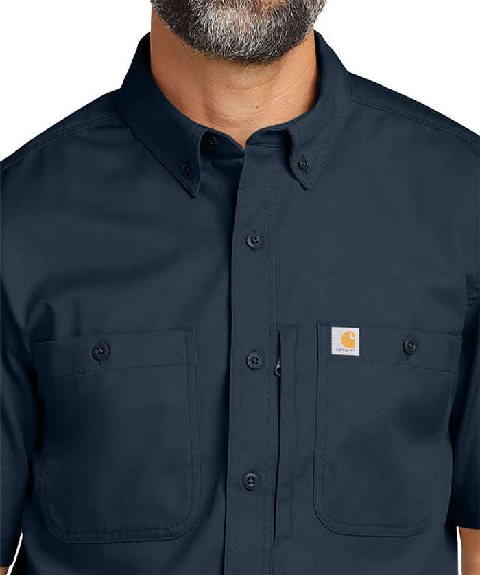 Carhartt Rugged Professional Series Short Sleeve Work Shirt - Navy