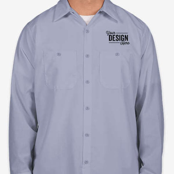 Red Kap Long Sleeve Industrial Work Shirt - Petrol Blue