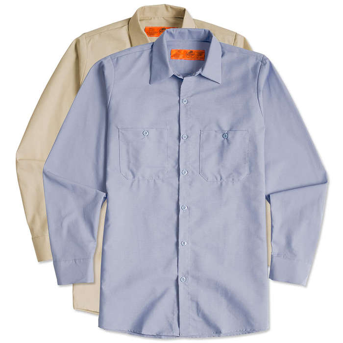 Red Kap Long Sleeve Industrial Work Shirt - Petrol Blue