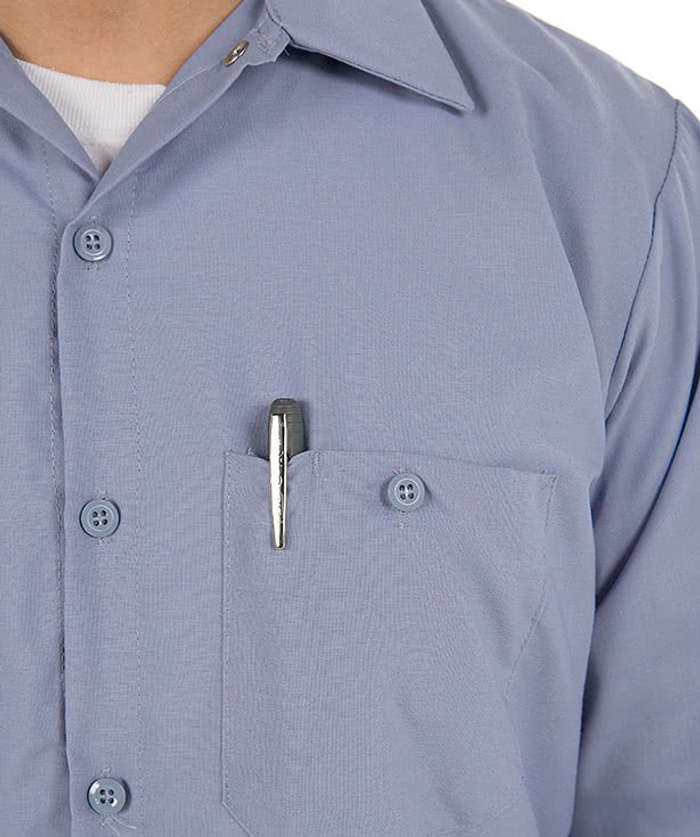 Red Kap Long Sleeve Industrial Work Shirt - Petrol Blue