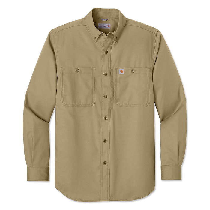 Carhartt Rugged Professional Series Long Sleeve Work Shirt - Dark Khaki 3 Carhartt Rugged Professional Series Long Sleeve Work Shirt - Dark Khaki