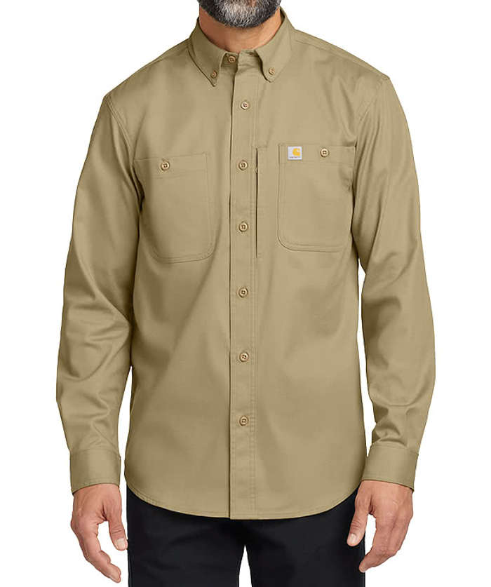 Carhartt Rugged Professional Series Long Sleeve Work Shirt - Dark Khaki 4 Carhartt Rugged Professional Series Long Sleeve Work Shirt - Dark Khaki