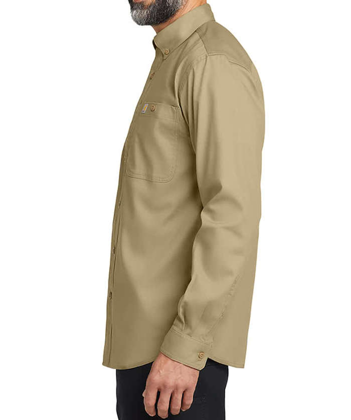 Carhartt Rugged Professional Series Long Sleeve Work Shirt - Dark Khaki 6 Carhartt Rugged Professional Series Long Sleeve Work Shirt - Dark Khaki