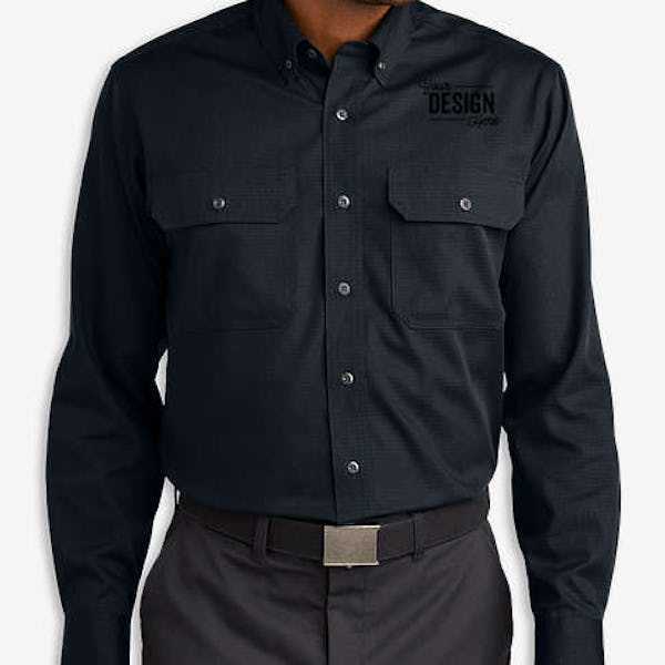 CornerStone Select Ripstop Long Sleeve Work Shirt - Navy Blue