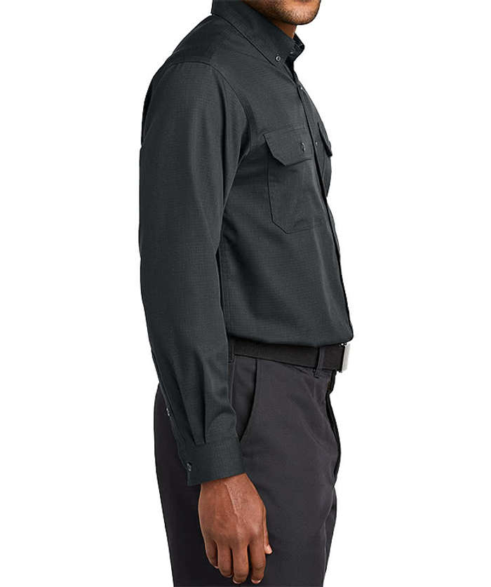 CornerStone Select Ripstop Long Sleeve Work Shirt - Navy Blue
