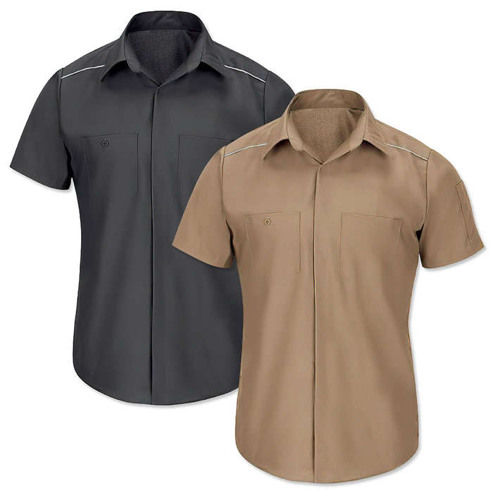 Red Kap Pro Airflow Work Shirt - Khaki 3 Red Kap Pro Airflow Work Shirt - Khaki