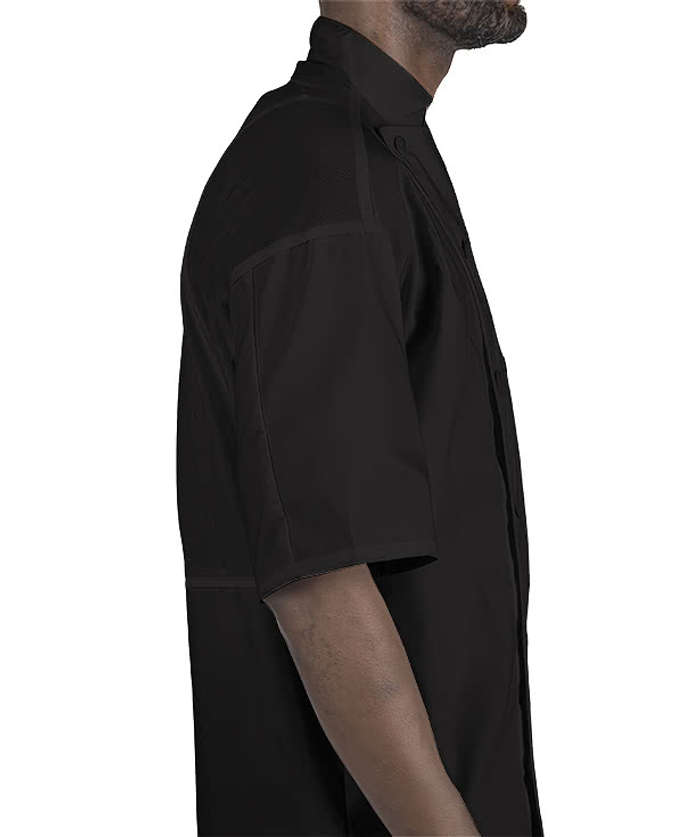 Edwards 12 Button Mesh Back Short Sleeve Chef Coat - White 5 Edwards 12 Button Mesh Back Short Sleeve Chef Coat - White