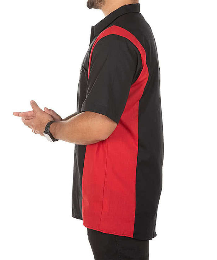 Dickies Colorblock Industrial Work Shirt - Black / Dark Charcoal 6 Dickies Colorblock Industrial Work Shirt - Black / Dark Charcoal