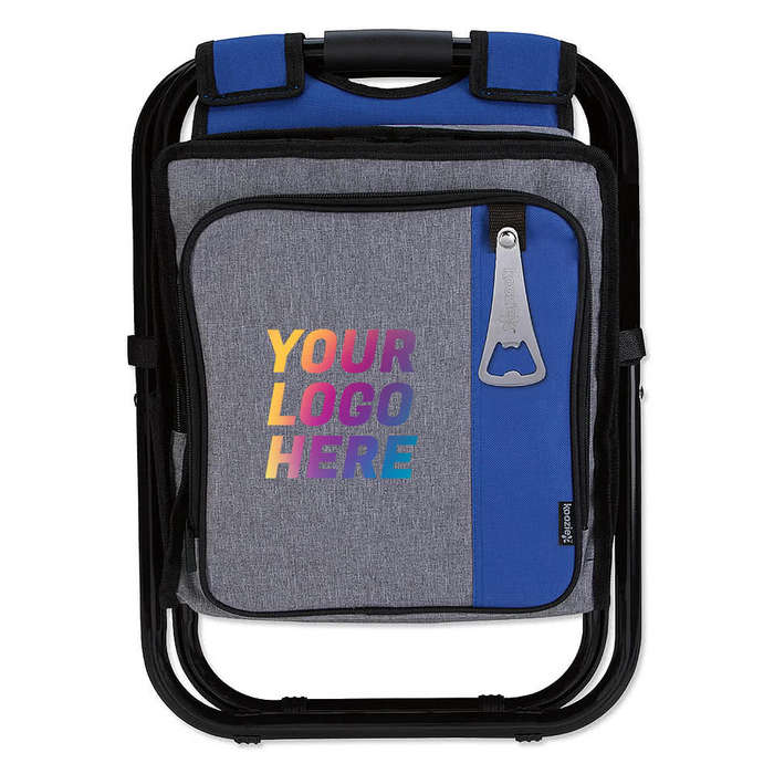 Full Color Koozie® Backpack Cooler Chair - Lime