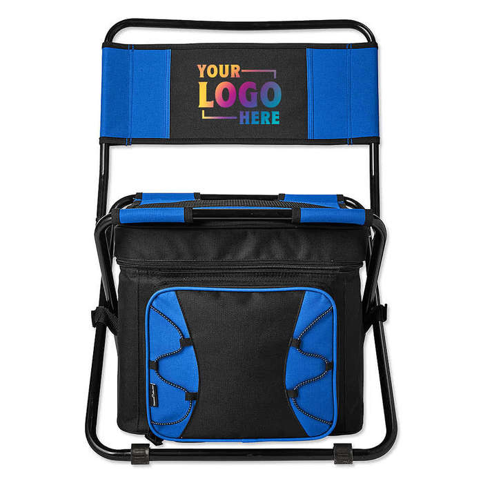 Insulated Folding 40 Can Cooler Chair - Grey