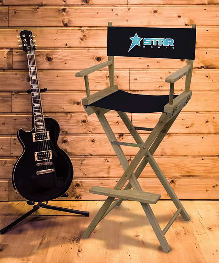 Full Color Bar-Height Director's Chair - Royal