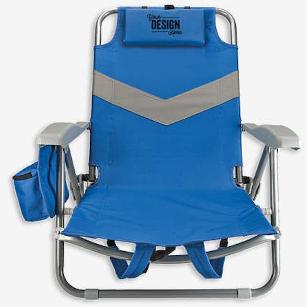 Koozie® Clearwater Beach Backpack Chair - Royal