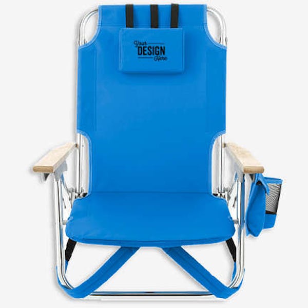 5-Position Folding Beach Chair - Royal