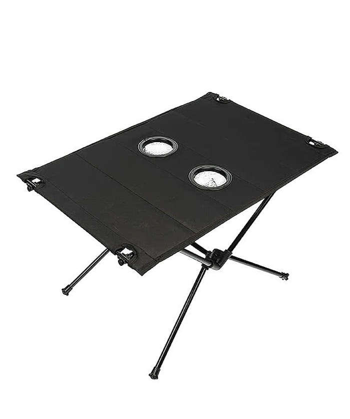 Pop & Lock Portable Camping Table - Black