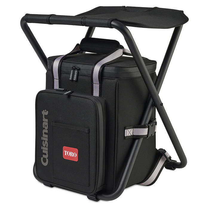 Full Color Cuisinart Folding Chair Backpack Cooler - Black