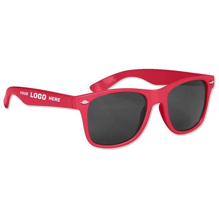 Solid Malibu Sunglasses - Frosted White