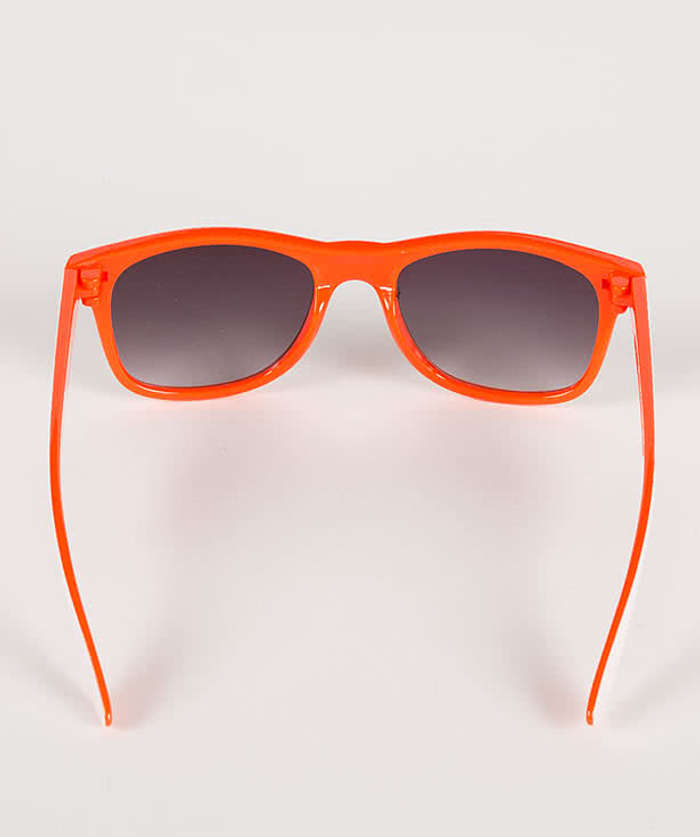 Two-Tone Malibu Sunglasses - Orange / White 4 Two-Tone Malibu Sunglasses - Orange / White