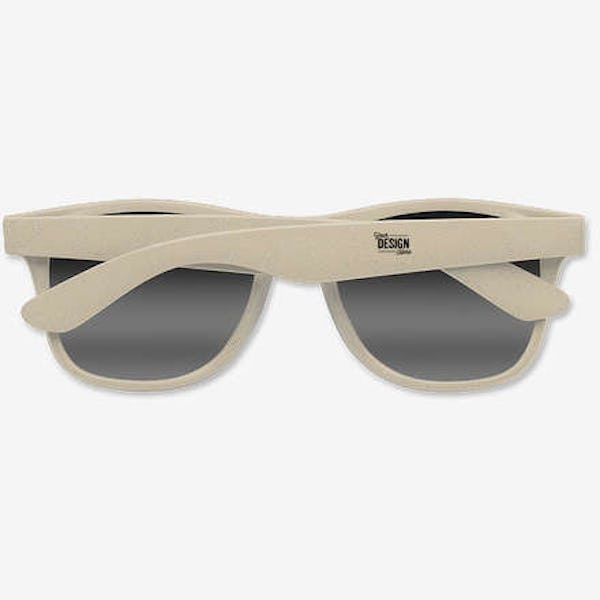 Full Color Kailua Wheat Straw Wayfarer Sunglasses - Sand