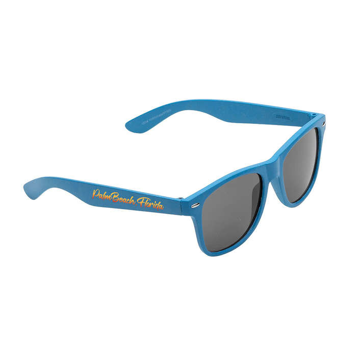 Full Color Kailua Wheat Straw Wayfarer Sunglasses - Sand