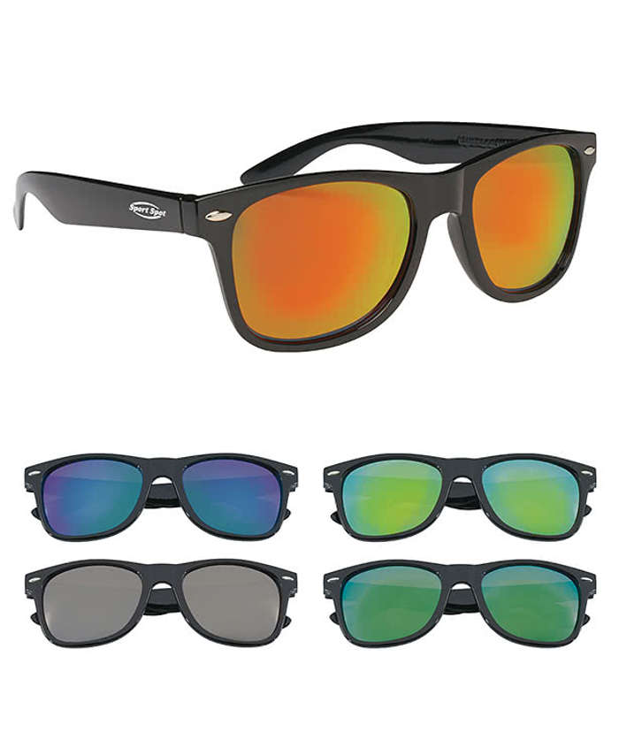 Mirrored Malibu Sunglasses - Silver Tint 5 Mirrored Malibu Sunglasses - Silver Tint
