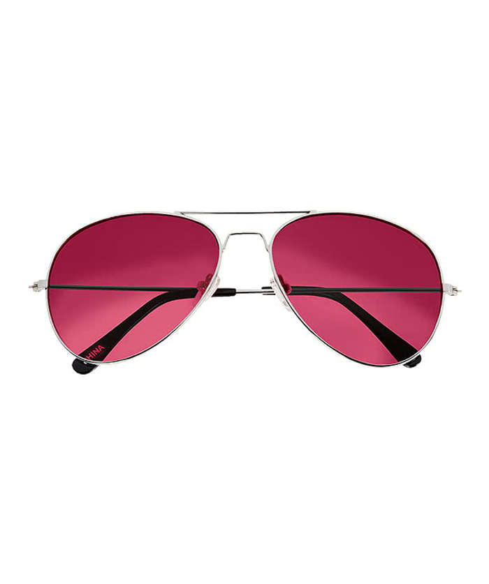 Ocean Gradient Aviator Sunglasses - Silver with Red 4 Ocean Gradient Aviator Sunglasses - Silver with Red