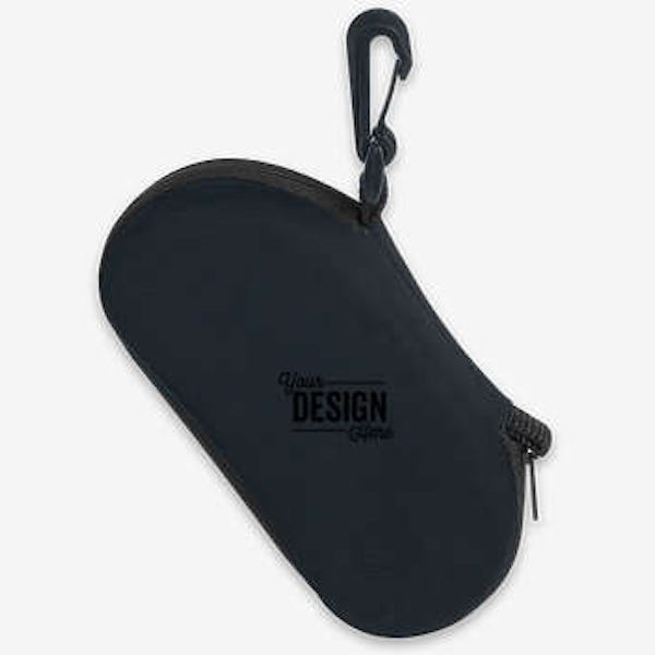 Sunglass Case with Clip - Black
