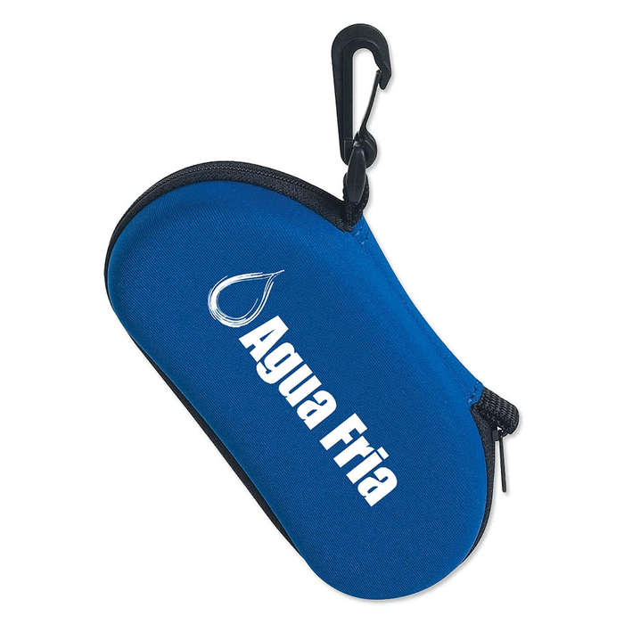 Sunglass Case with Clip - Black