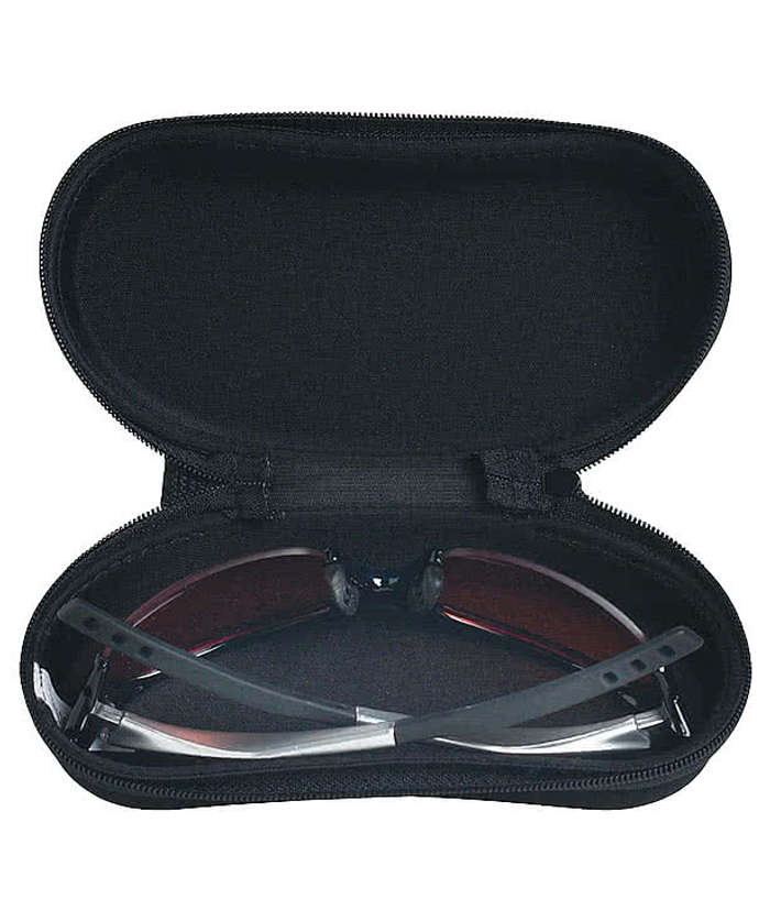 Sunglass Case with Clip - Black