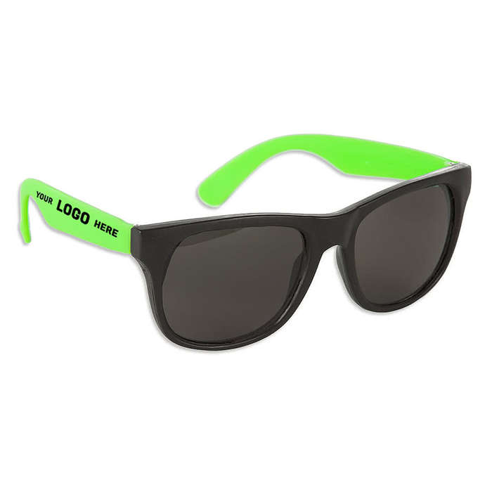 Two-Tone Promotional Sunglasses - White / Black