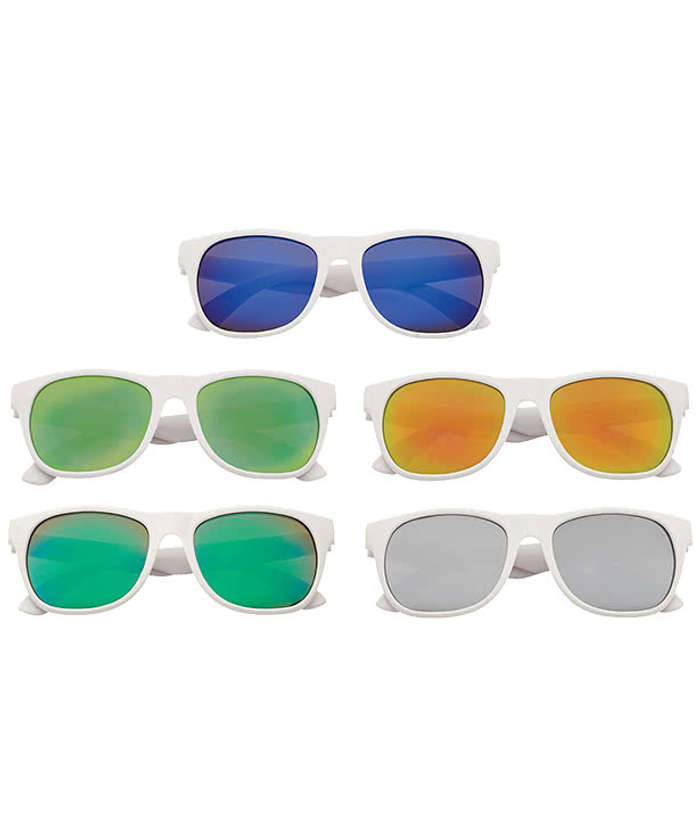 Promotional Mirrored Sunglasses - Silver Tint 5 Promotional Mirrored Sunglasses - Silver Tint
