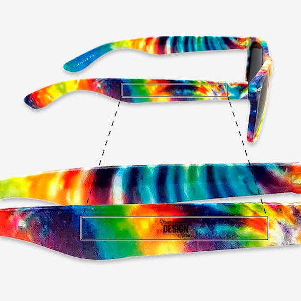Tie-Dye Malibu Sunglasses - Rainbow