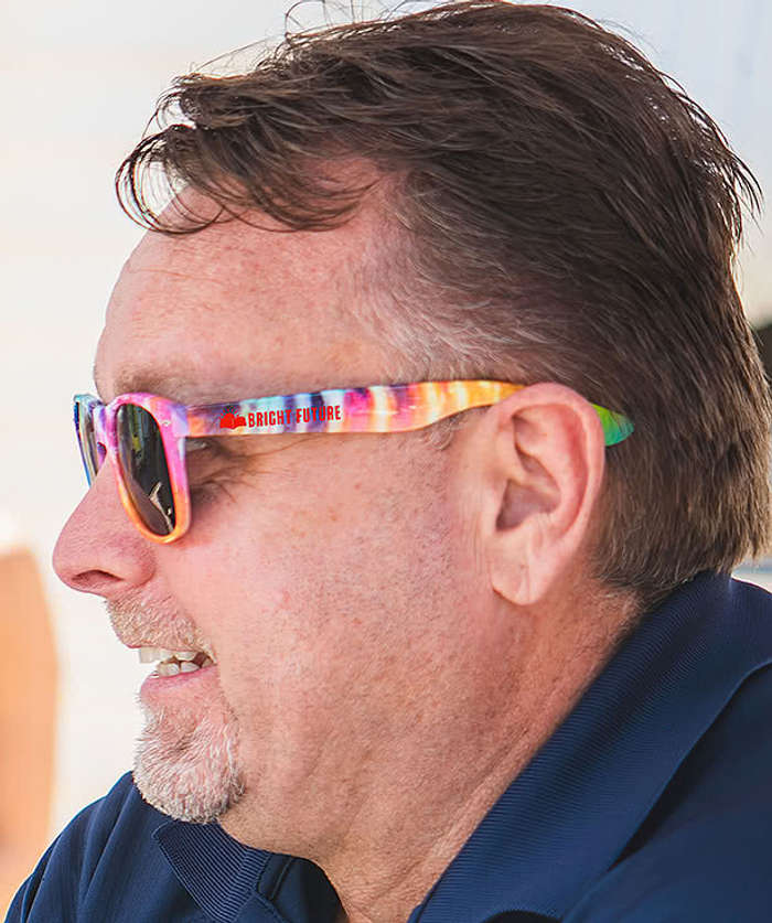 Tie-Dye Malibu Sunglasses - Rainbow 3 Tie-Dye Malibu Sunglasses - Rainbow