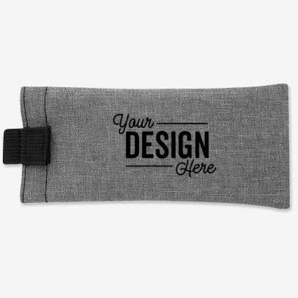 Brighton Heathered Eyeglass Pouch - Gray with Black