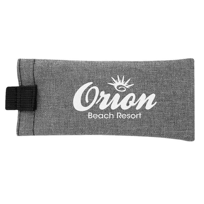 Brighton Heathered Eyeglass Pouch - Gray with Black