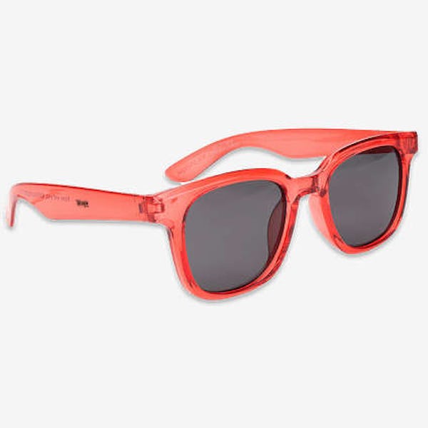 Zander Recycled Sunglasses - Translucent Red with Smoke