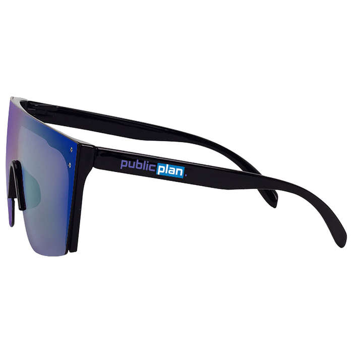 Cobra Wraparound Polarized Sunglasses - Blue / Purple