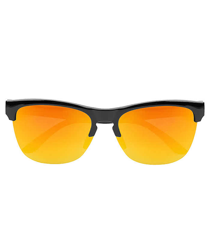 Bentley Recycled Half-Rim Sunglasses - Black With Black Lenses