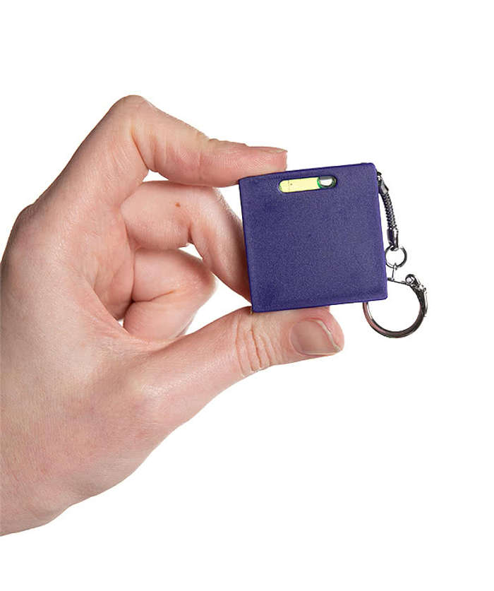 Full Color Square Level Tape Measure Keychain - White 4 Full Color Square Level Tape Measure Keychain - White