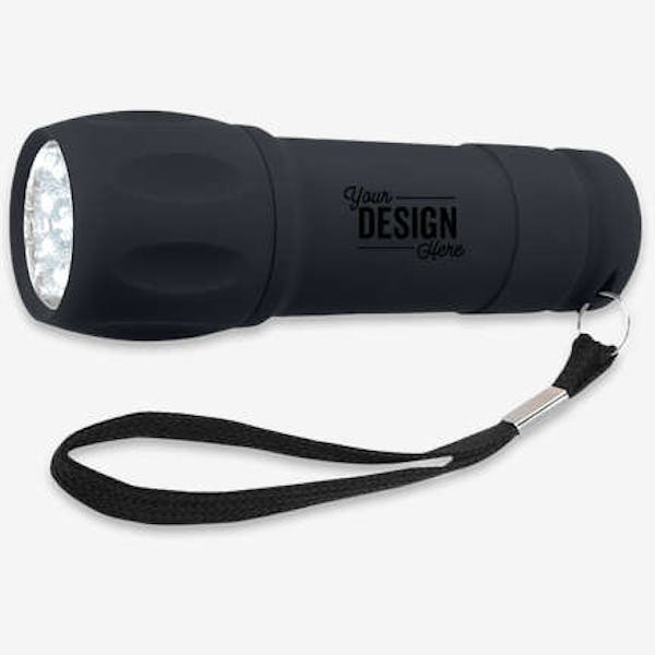 Rubberized LED Flashlight - Black